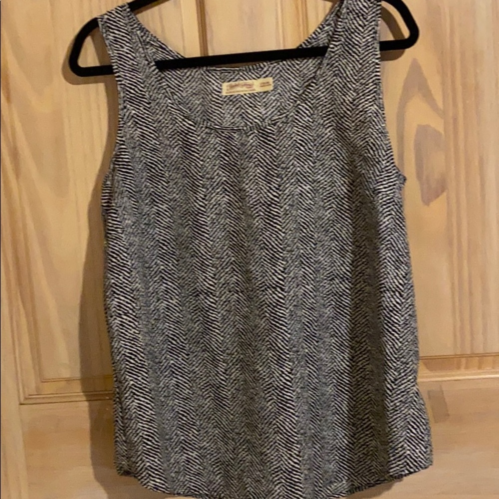 Zebra Print Tank Top by Faded Glory